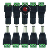 Plug Conector Ficha Alimentacion Hembra/macho Utp Cctv X5