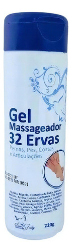 Gel Massageador 32 Ervas Pernas Pés Costas Articulações 220g Tipo De Embalagem Gel Massag. 32 Ervas 220g