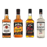 Super Pack 4x Whisky Jim Beam - Mix - 700ml