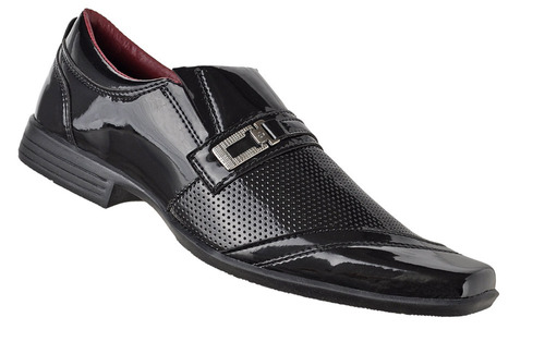 Sapato Social Masculino Verniz Forro Vermelhocr Shoes 1393