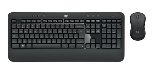 Teclado E Mouse Logitech Mk540 Sem Fio Unifying Cinza Abnt2