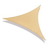 Toldo Tipo Vela Triangular Color Beige 3,6 X 3,6 X 3,6 Mts.