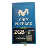 Chips Movistar Pack 10 Unidades 100min + 2 Gb
