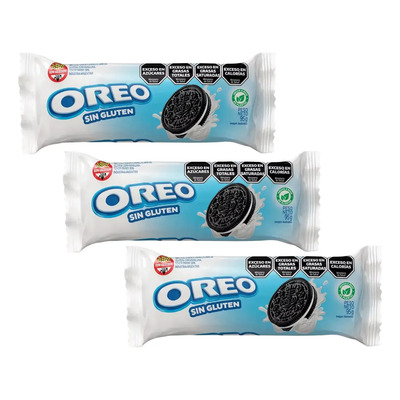 Galletitas Oreo Sin Gluten Pack de 3 Unidades por 285g | MercadoLibre
