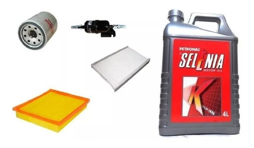 Kit Filtros+aceite 15w40 X4l +2 Refrigerante Palio Siena 1.4