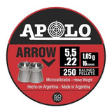 Balines Apolo Arrow 5.5 X 250unid 16 Grains - 5 Unid