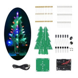 Kit Diy Electrónica De Árbol De Navidad Led, 7 Colores