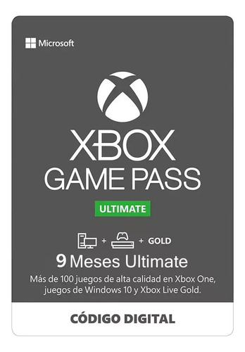 Xbox Game Pass Ultimate 9 Meses [ Codigo Digital México ]