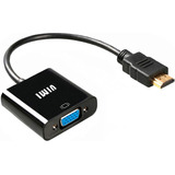 Adaptador Hdmi A Vga Con Salida De Audio 3.5 Mm Cable