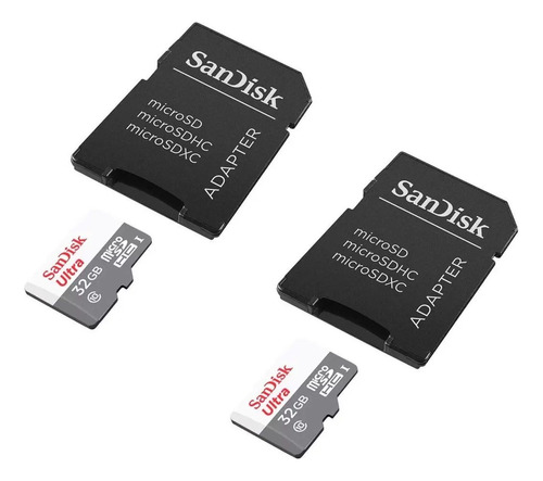 Promoção Micro Sd Cartão 32gb Sandisk Ultra 2 Unidades