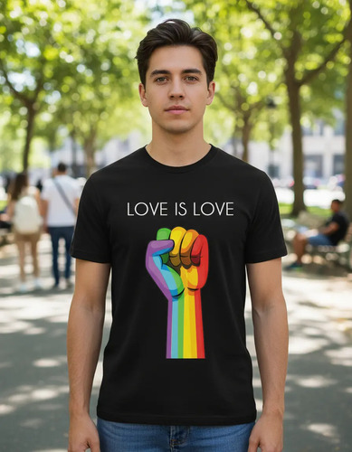 Playera Algodon Orgullo Lgbt Gay Love Pride Lgtb Premium | Meses sin interés