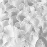 400 Pétalos De Rosas Artificiales Para Decoración Blanco