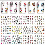 Pack De 12 Sticker De Uñas Al Agua ( Mickey Baby )