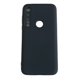 Silicon Case + Vídrio Full Cover Para Moto G8 Plus