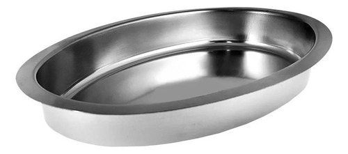 Fuente Oval Legumbrera De Acero Inoxidable Carol  X 26,5 Cm Color Plateado