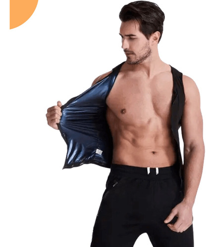 Cinta Com Ziper Queima Gordura Masculina Modelador Barriga