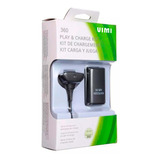 Kit Carga Y Juega Para Control Xbox 360 Pila Recargable 