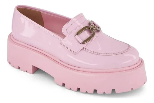 Flat Mocasín Mules Plataforma Andrea Mujer Rosa 3360286