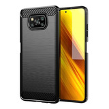 Funda Carbon Compatible Con Xiaomi Pocophone Poco X3 Nfc Pro