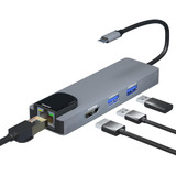 Usb C Hub Ethernet, Usbc Dongle (rj45 100mb Hdmi 4k@30h...