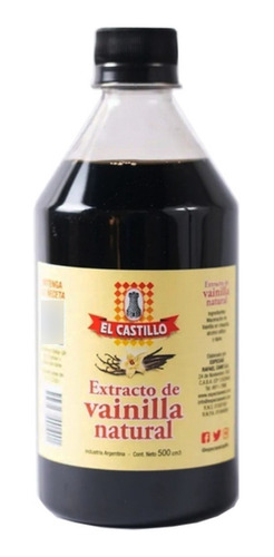 Esencia Extracto Vainilla Natural El Castillo 500ml 5onzas