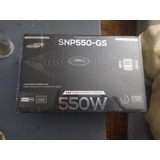 Fuente Gamer Sentey 550w 80+ Plus Snp 550-gs Color Negro