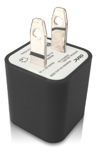 Cubo Cargador Citric 1a Entrada Usb Color Negro