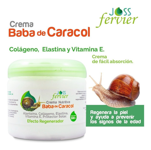 Crema Baba De Caracol 2pzs + Jabón Facial + Envío Gratis