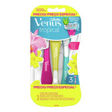 Venus Tropical Maquina Descartable X 3 Und