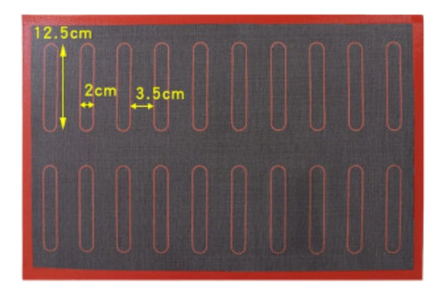 Tapete De Silicone Para Bombas Carolinas E Éclair 58x38cm