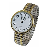 Reloj Mujer Geneva Banda Elástica 2 Tonos