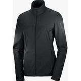 Campera Salomon Mujer Outrack Full Zip Mid Térmica - S+w
