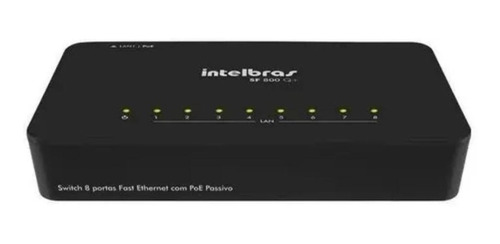 Switch 8 Portas Intelbras Sf 800 Q+ Fast Ethernet 10/100mbps