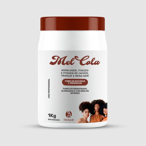 Trihair - Mel Cola Para Cachos Naturais E Orgânicos 1kg