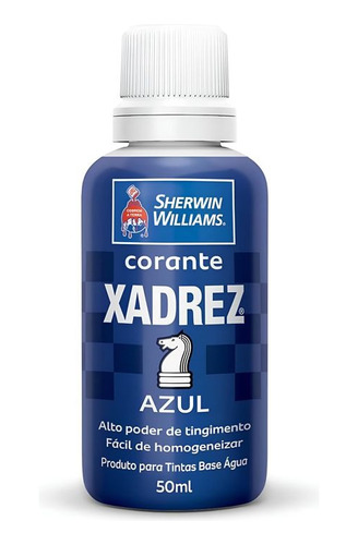 Corante Líquido Bisnaga 50ml Azul - Xadrez