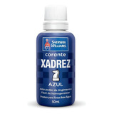 Corante Líquido Bisnaga 50ml Azul - Xadrez