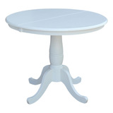 International Concepts - Mesa De Comedor, Color Blanco