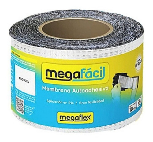 Membrana Asfáltica Autoadhesiva Megaflex No Crack 10cmx10mts