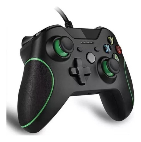 Controle Com Fio Para Xbox 360 Xbox One Preto E Verde