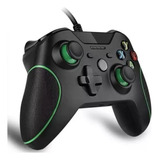 Controle Compatível Xbox One E Pc Com Fio Cor Preto