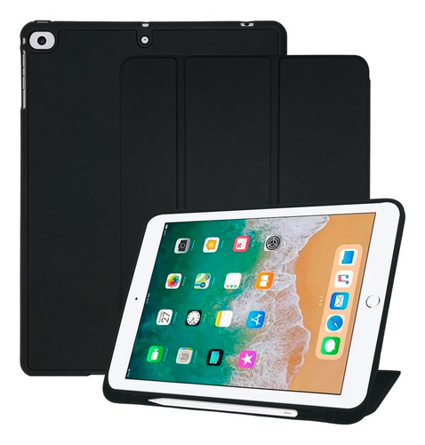 Capinha Para iPad 6 2018 9.7 Smart Porta Pencil Anti Impacto