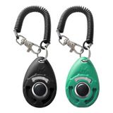 Hoaooo Clicker Para Entrenamiento De Mascotas Con Correa Par