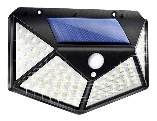 Lampara Solar Luz Led Sensor Movimiento 100 Leds Exterior 