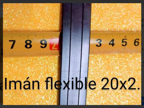 Iman Flexible Tira 20x2mm Cinta Magnetica El Mas Ancho! 10mt