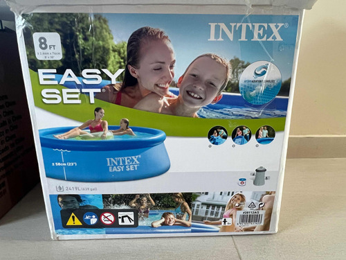 Intex Pileta Inflable De 244 X 76 Cm Impecable Un Solo Uso