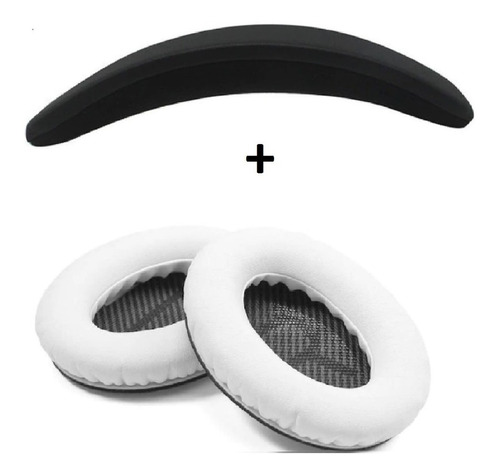 Kit Espuma Bose + Headband Compatível Bose Qc35
