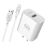 Cargador Control Expert Compatible Con Entrada iPhone A Usb Color Blanco