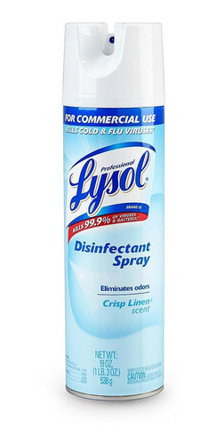 Lysol Desinfectante En Aerosol - Lino Fresco - 19oz - 4/paq