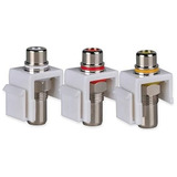 Insertos De Jack Rca Keystone, Conector Rca Hembra Hemb...