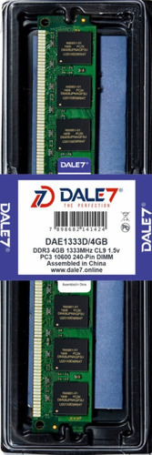 Memoria Dale7 Ddr3 4gb 1333 Mhz Desktop 16 Chips 1.5v Kit 10